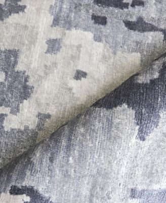 Exquisite Rugs Viscose From Bamboo Silk Er3341 Area Rug In Blue