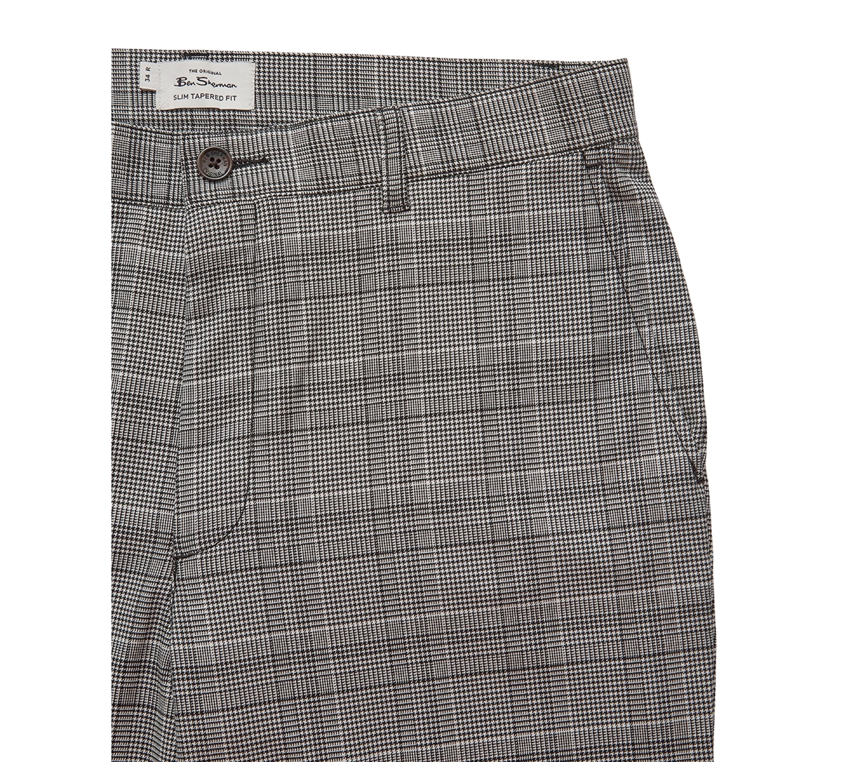 Ben Sherman Men's Heritage Check Slim-Fit Pants