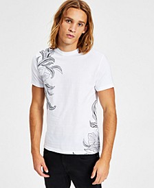 Men's Jordan Classic-Fit Short-Sleeve Drawn Leaf Print T-Shirt, Created for Macy's