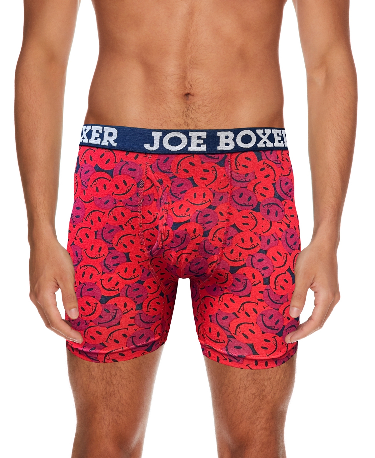 Joe Boxer Men's Licky Icons Stretch Boxer Briefs, Pack of 4