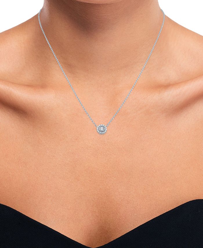 Lab created diamond necklace