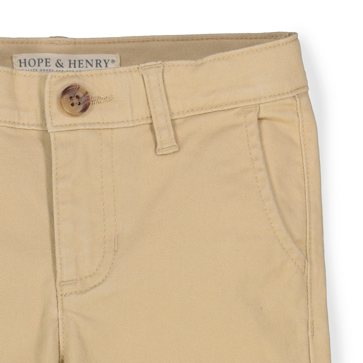 Hope & Henry Baby Boys Organic Cotton Skinny Stretch Twill Chino