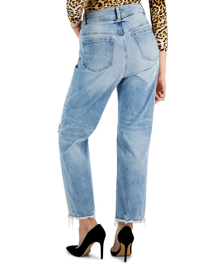 INC International Concepts Women's Curvy HighRise StraightLeg Jeans