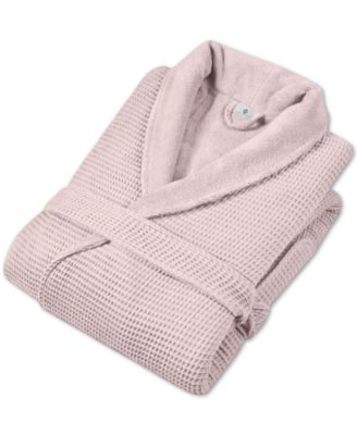 Cotton Boxed Waffle Textured Bath Robe, Exclusively at Macy’s
