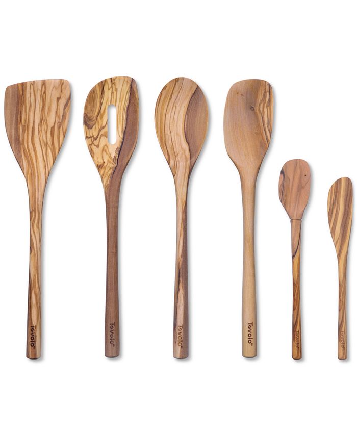 Tovolo Tovola 6Pc. Olive Wood Kitchen Utensil Set Macy's