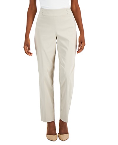 Jm Collection Studded Pull-on Tummy Control Pants, Regular And Short  Lengths, Created For Macy's In Enchant Mint