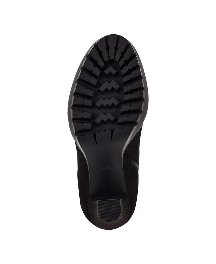 GUESS Women's Tailia Lug Platform Over The Knee Boots Macy's