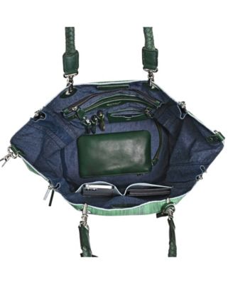 Women's Barracuda Hand Painted Clasp Closure Tote Bag