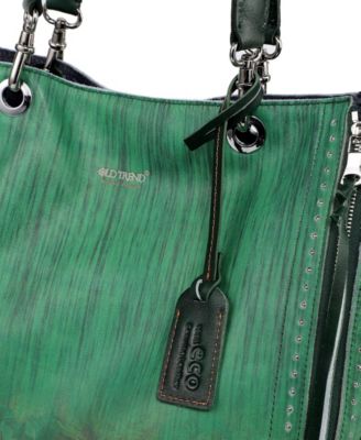 Women's Barracuda Hand Painted Clasp Closure Tote Bag