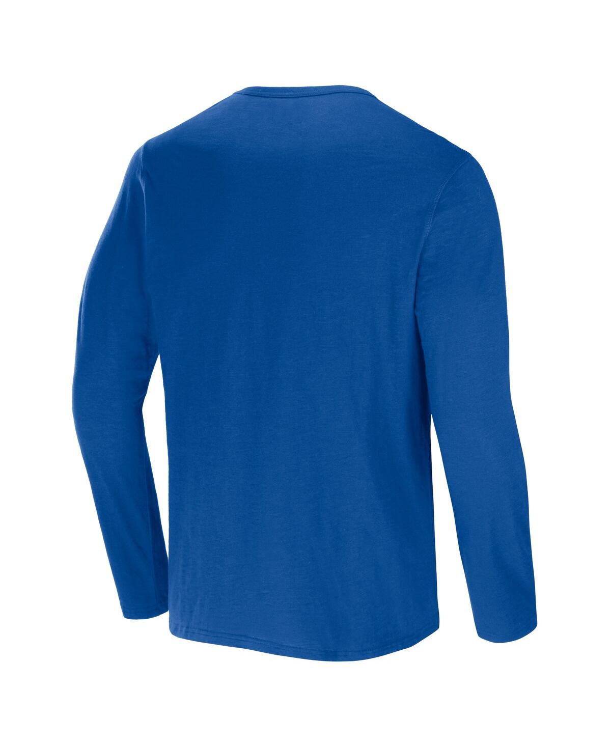 Fanatics Men's Nfl X Darius Rucker Collection By  Royal Los Angeles Rams Slub Jersey Henley Long Slee In Royal