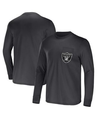 Men's NFL x Darius Rucker Collection by Charcoal Las Vegas Raiders Team Long Sleeve T-shirt