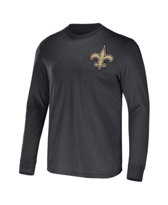 Men's NFL x Darius Rucker Collection by Charcoal New Orleans Saints Team Long Sleeve T-shirt