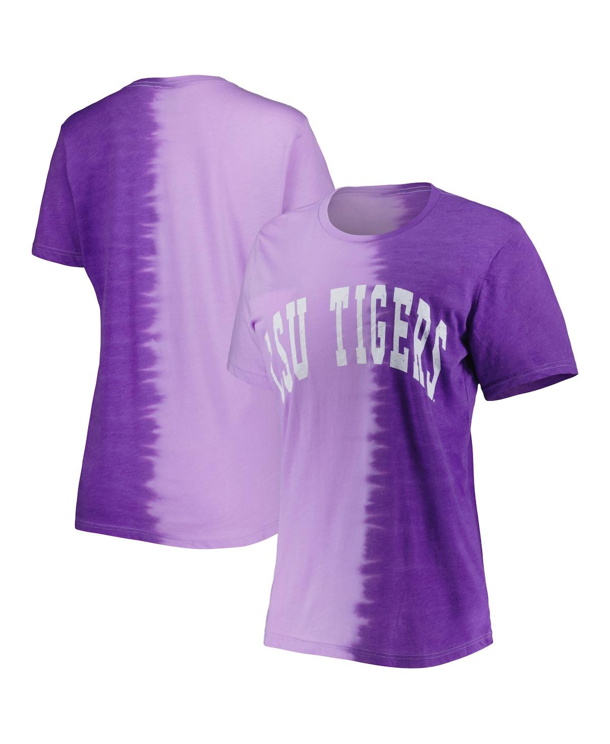 Shop Gameday Couture Women's  Purple Lsu Tigers Find Your Groove Split-dye T-shirt