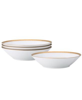 Noritake Charlotta Gold Set of 4 Soup Bowls, Service For 4 - Macy's