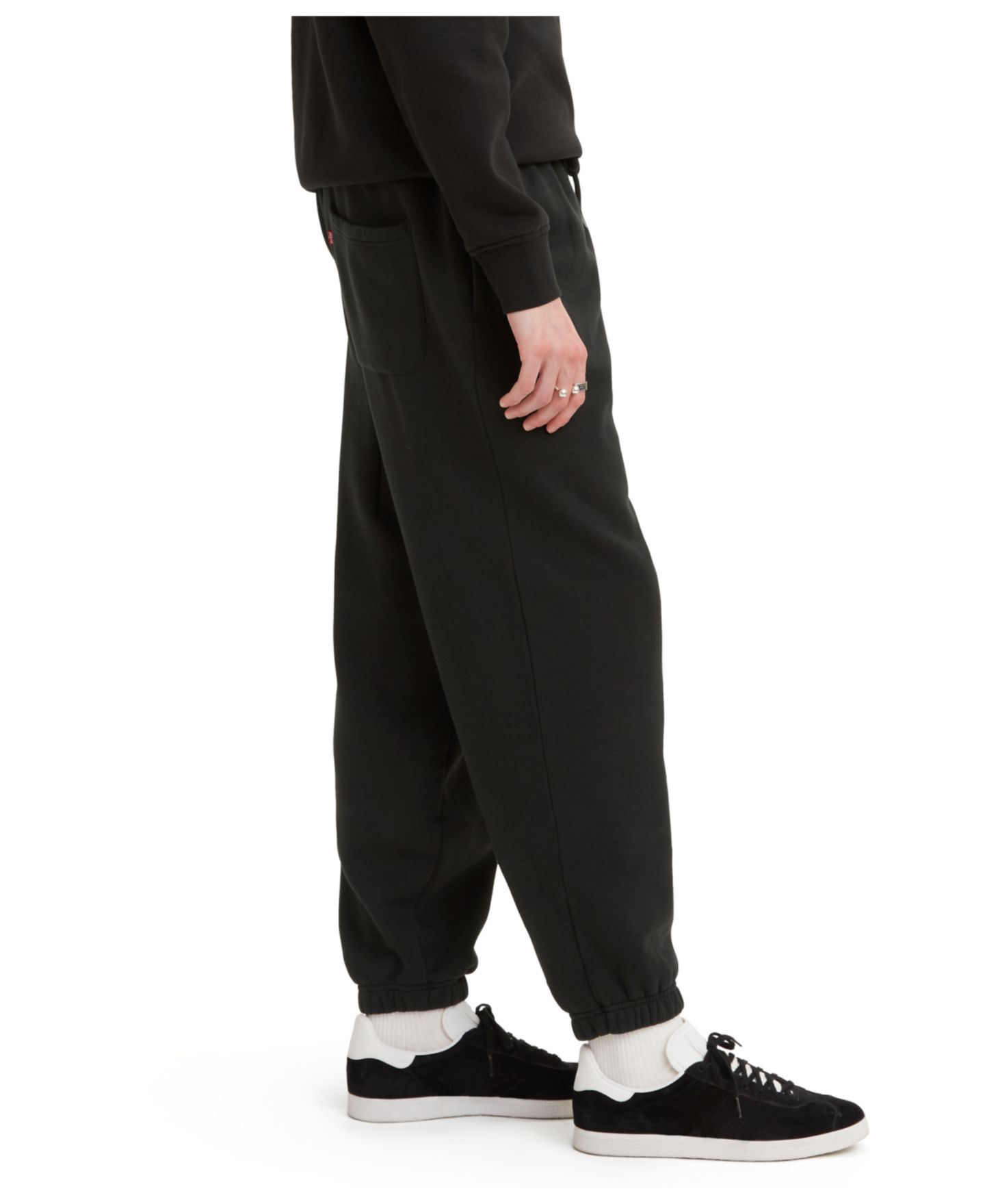 Мужские брюки Levi's Relaxed Fit Active Fleece Sweatpants, цвет: Минеральный чёрный — фото 3