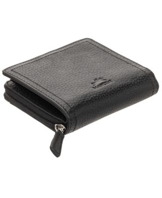 Women's Pebbled Collection RFID Secure Mini Clutch Wallet