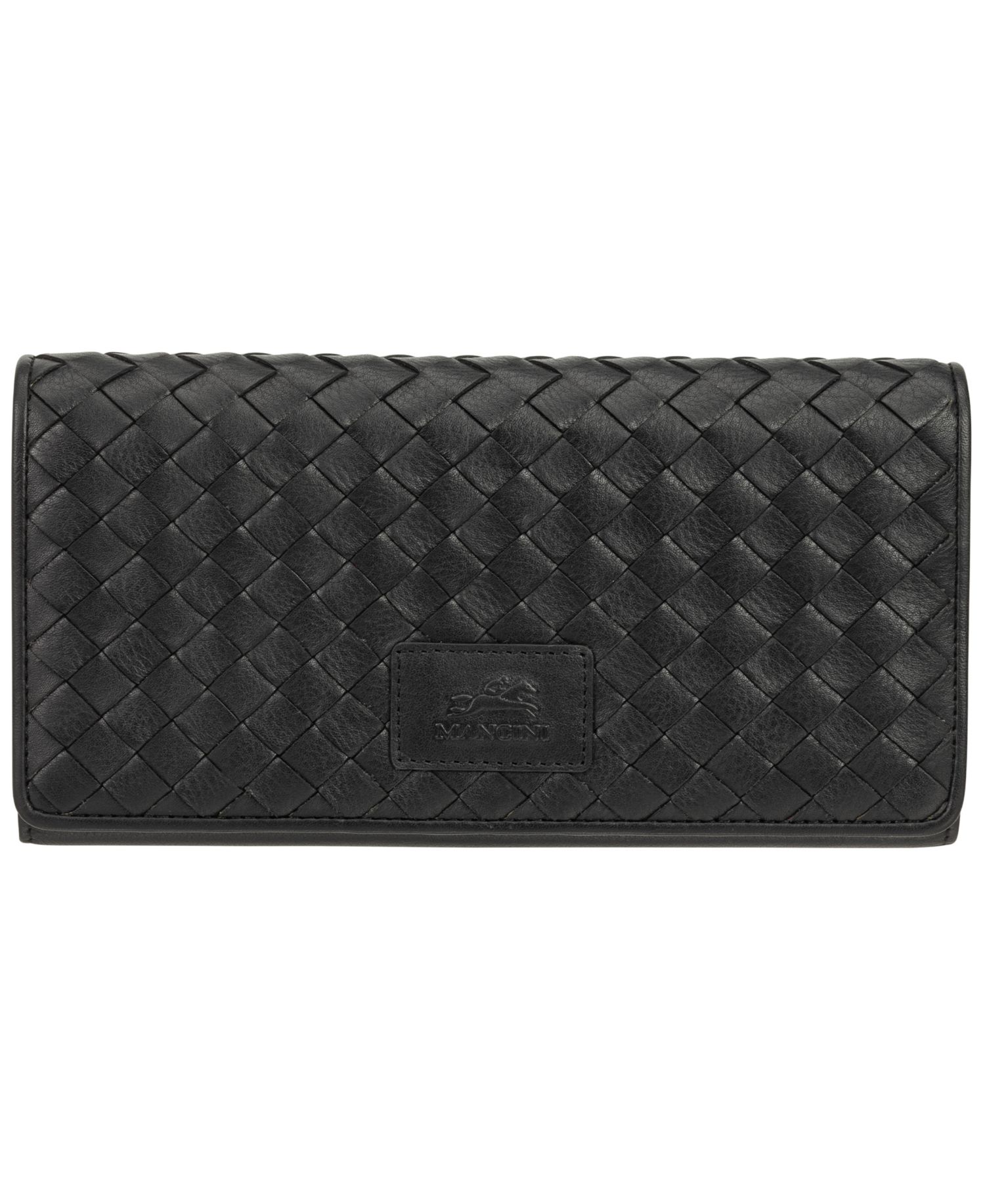 Women's Basket Weave Collection RFID Secure Trifold Wallet