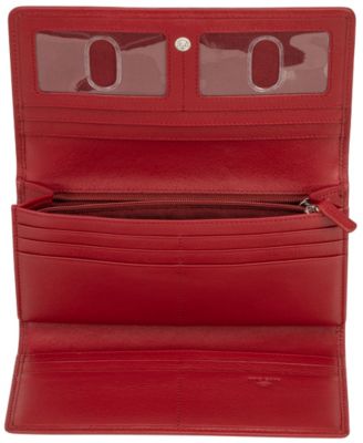 Women's Basket Weave Collection RFID Secure Trifold Wallet