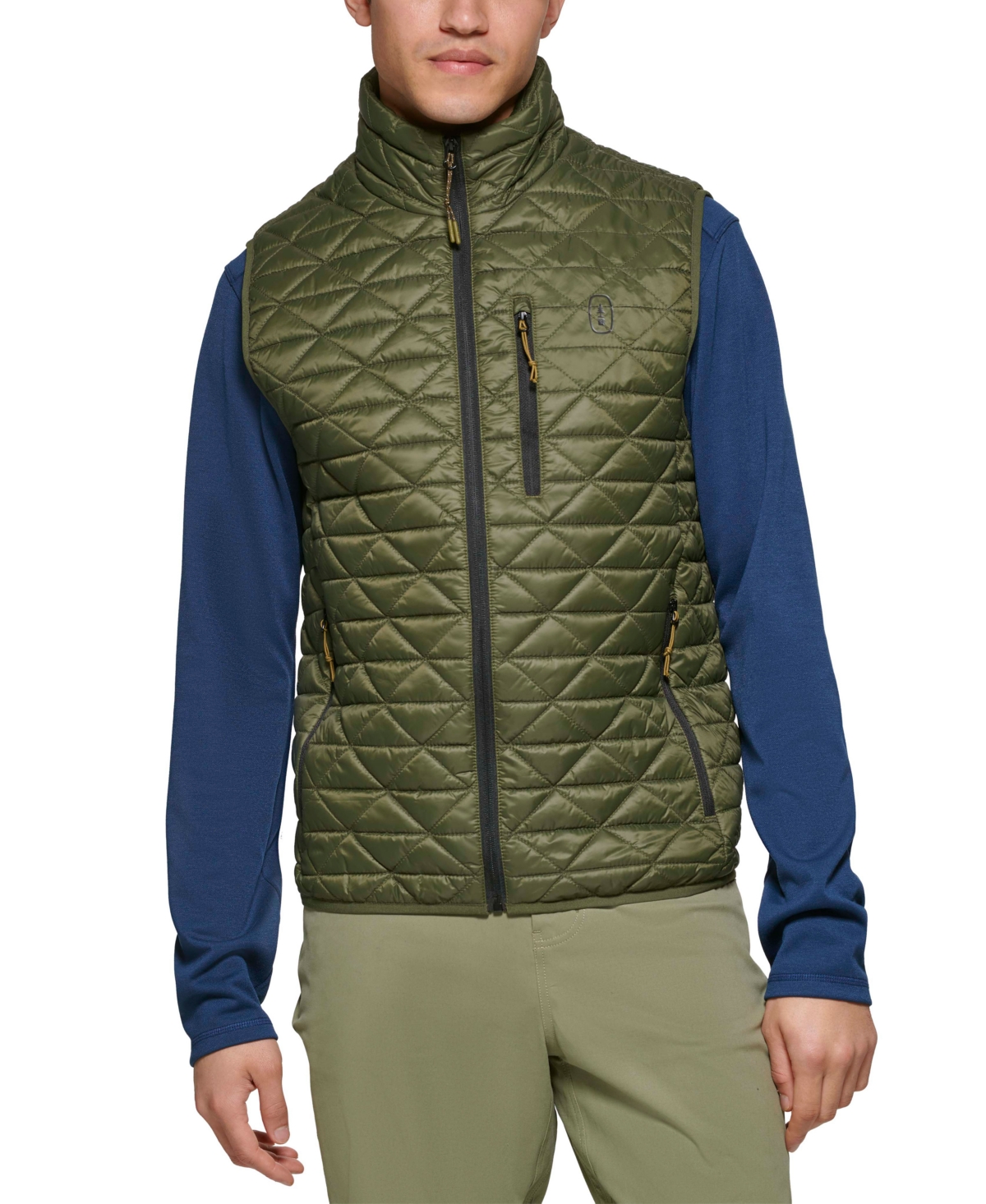 Men's Delta Diamond Quilted Packable Puffer Vest - Camo