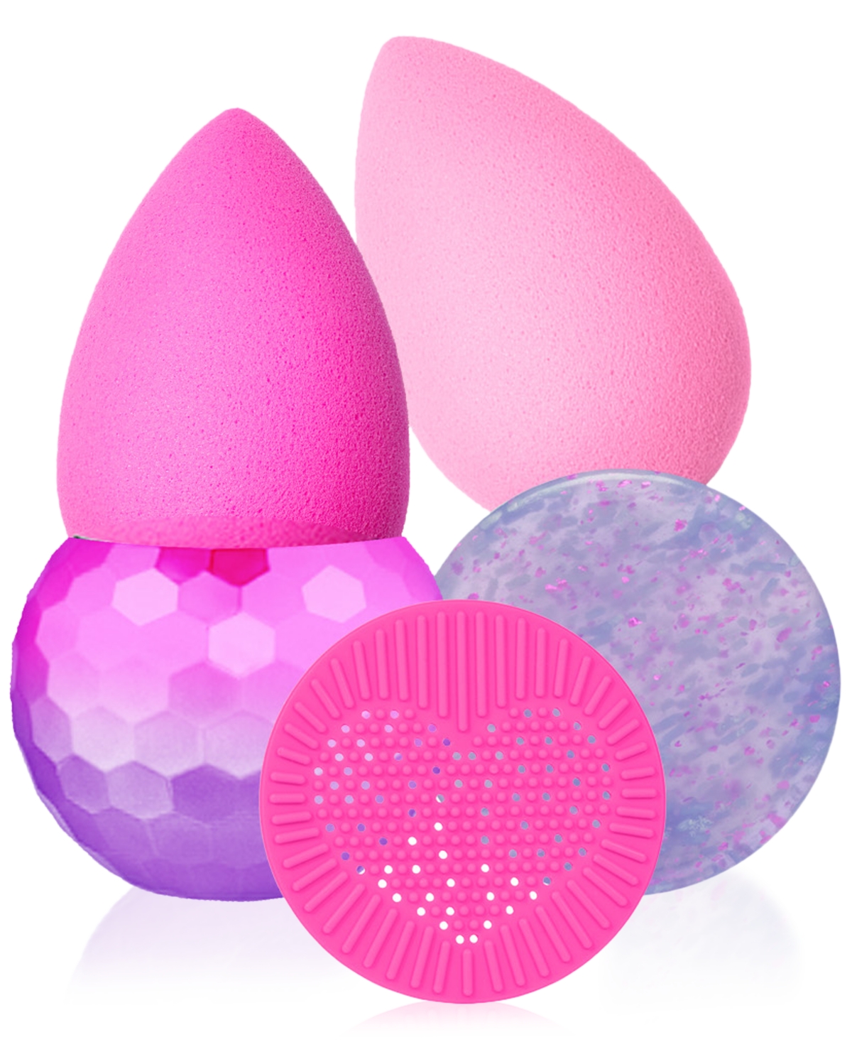 Beautyblender 5-pc. Disc-glow Inferno Essentials Set In Original Pink And Bubble