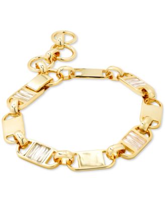Kendra Scott - 14k Gold-Plated Baguette Cubic Zirconia Chain Bracelet