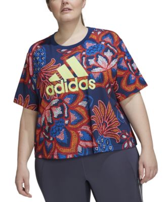 adidas - Women's Farm Rio Logo-Front Short-Sleeve T-Shirt