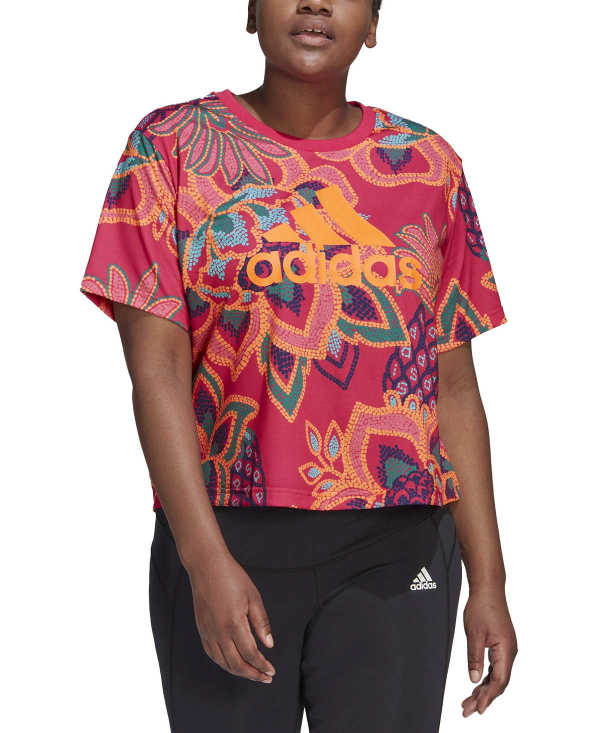 adidas Women's Farm Rio Logo-Front Short-Sleeve T-Shirt
