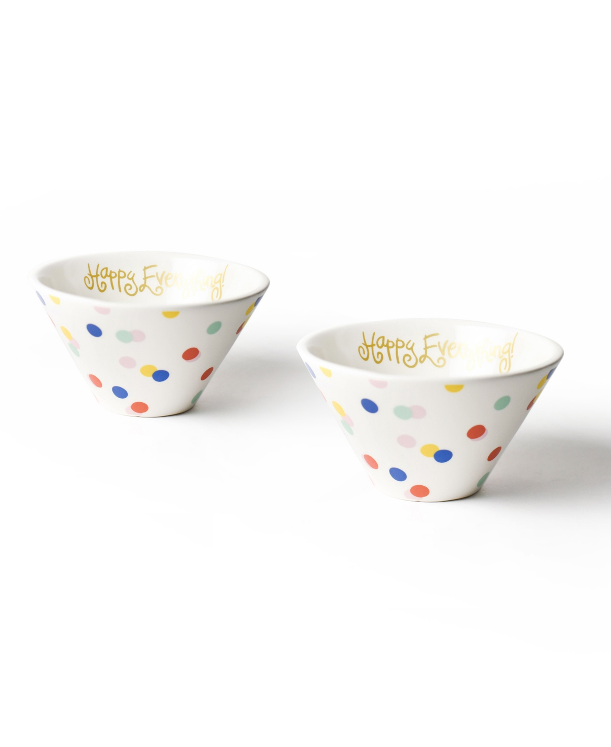 by Laura Johnson Happy Dot Mod Small Bowl, Set of 2 - Multi