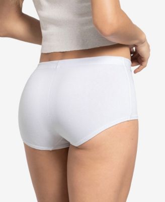 3-Pack Comfy Boyshort Panties in Stretch Cotton 12634X3