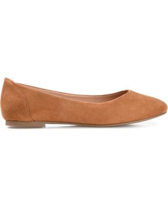 Journee Womens Kavn Medium and Wide Width Comfort Insole Slip On Round Toe Ballet Dress Flats