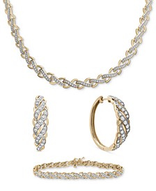 Diamond Diagonal Jewelry Collection in 10k Gold, Created for Macy's