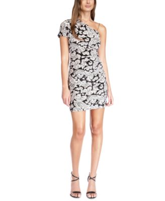 Michael Kors - Women's Paisley Velvet One-Shoulder Dress