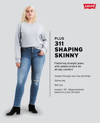 Levi's Trendy Plus Size 311 Shaping Skinny Jeans - Macy's