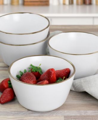 Alejandro Gold-Tone Cereal Bowls, Set of 6