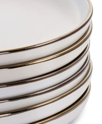 Alejandro Gold-Tone Dinner Plates, Set of 6