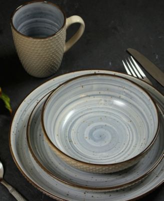 Yeva Swirl 16 Pc. Dinnerware Set, Service for 4