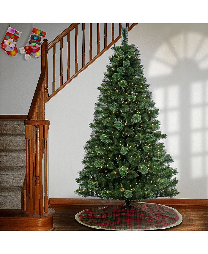 National Tree Company 7.5' PreLit Ontaria Pine Tree with LED Lights
