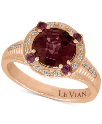 Le Vian® Raspberry Rhodolite (2-1/4 ct. t.w.) & Vanilla Diamond (1/10 ...