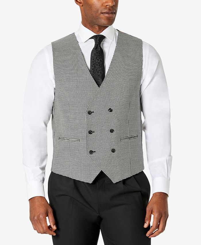 Tayion Collection Men's ClassicFit Wool Blend Suit Separate Vest Macy's