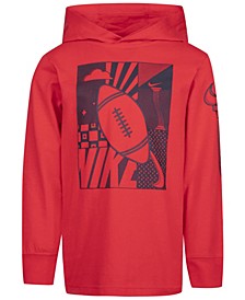 Toddler Boys Long Sleeves All Day Play Hooded T-shirt