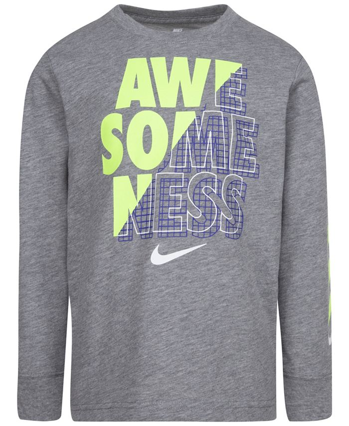 Toddler boy nike on sale long sleeve shirts