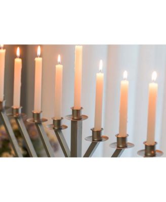 Coated Hanukkah Menorah for Synagogue, Large
