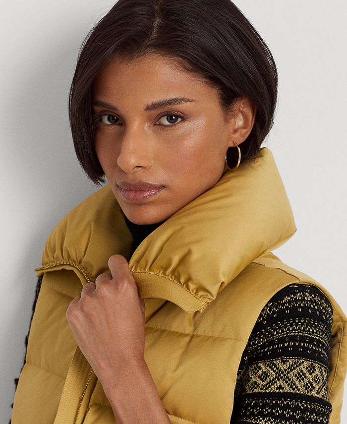 Lauren Ralph Lauren Women's Satin Quilted Down Vest Macy's