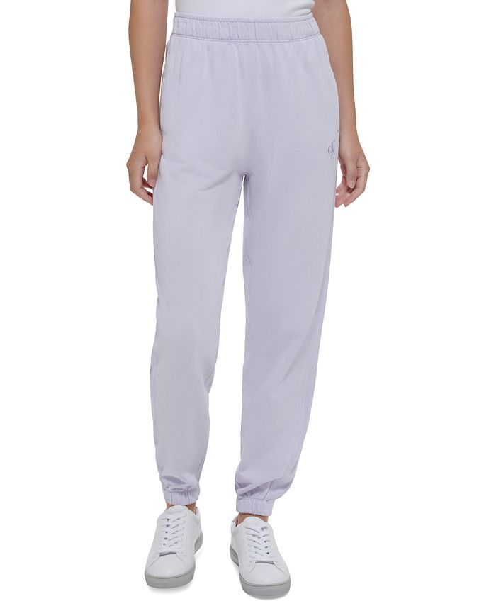 Calvin Klein Jeans Women's Cotton High-Rise Jogger Pants - Macy's