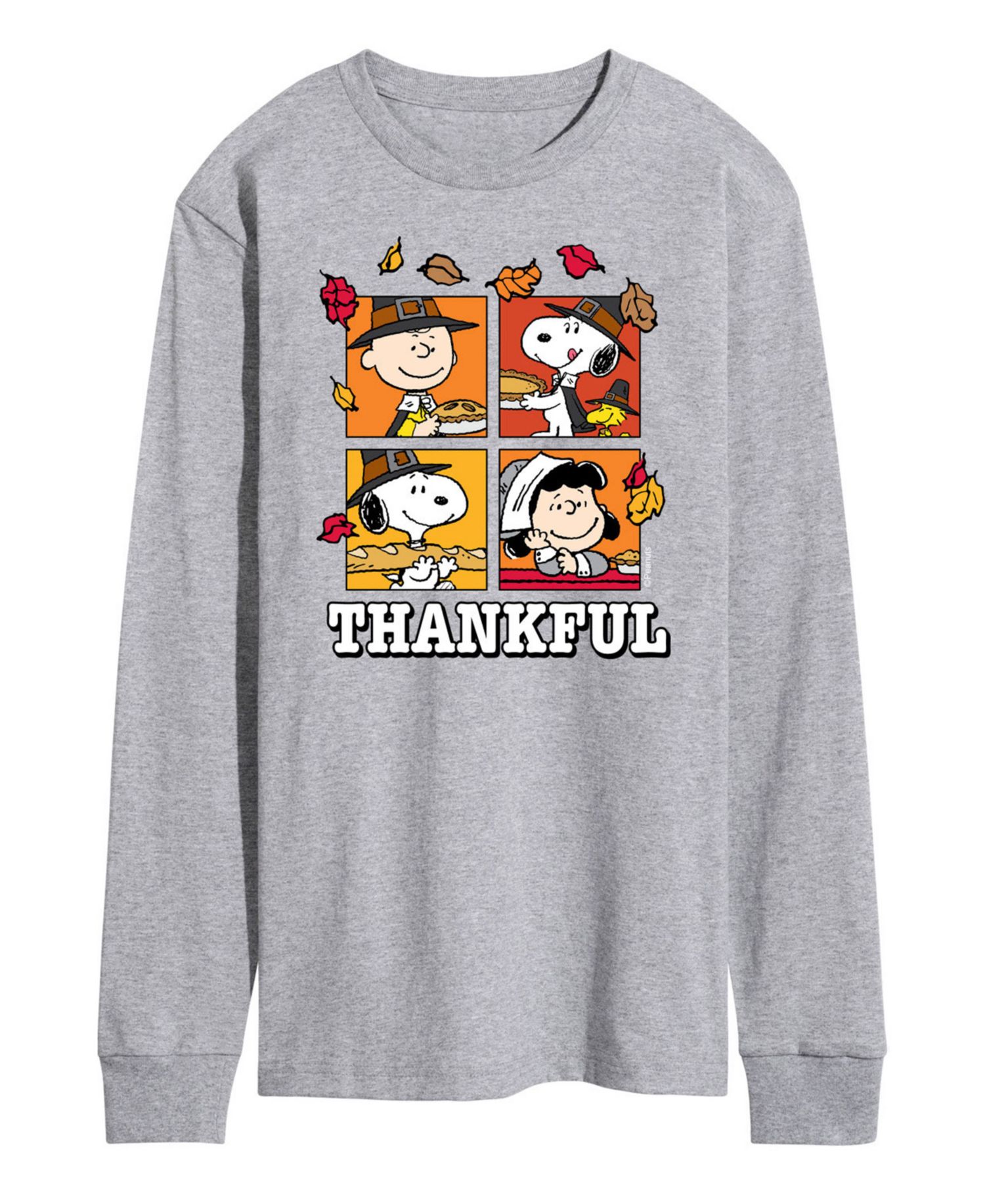 Men's Peanuts Thankful Long Sleeve T-shirt