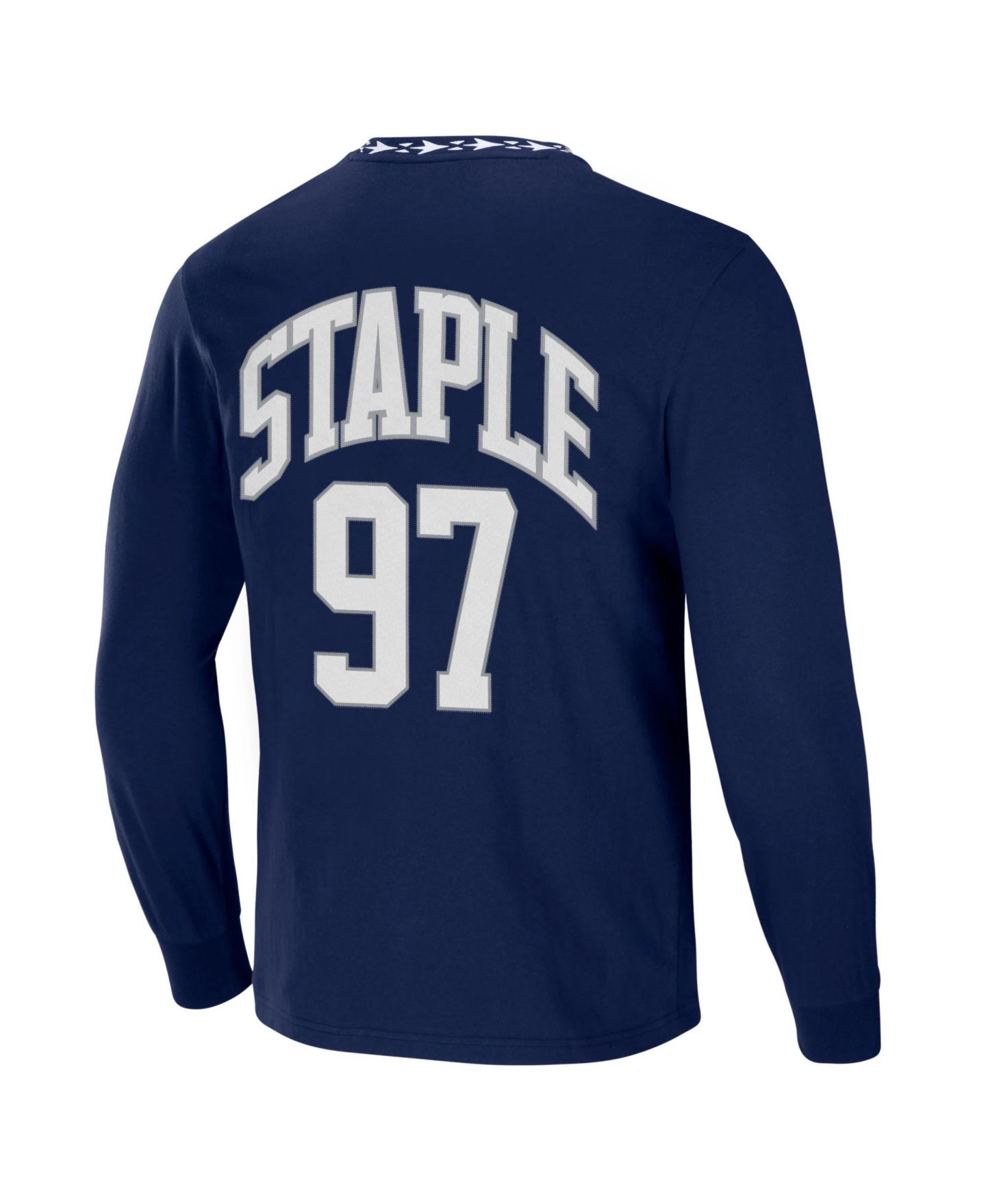 Мужская футболка NFL Properties NFL X Staple Navy Dallas Cowboys Core Long Sleeve Jersey Style — фото 4