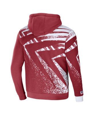 Men's NFL X Staple Cardinal Arizona Cardinals Team Slogan All Over Print Pullover Hoodie