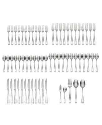Oneida Satin Moda 65 Piece Flatware Set, Service For 12 - Macy's
