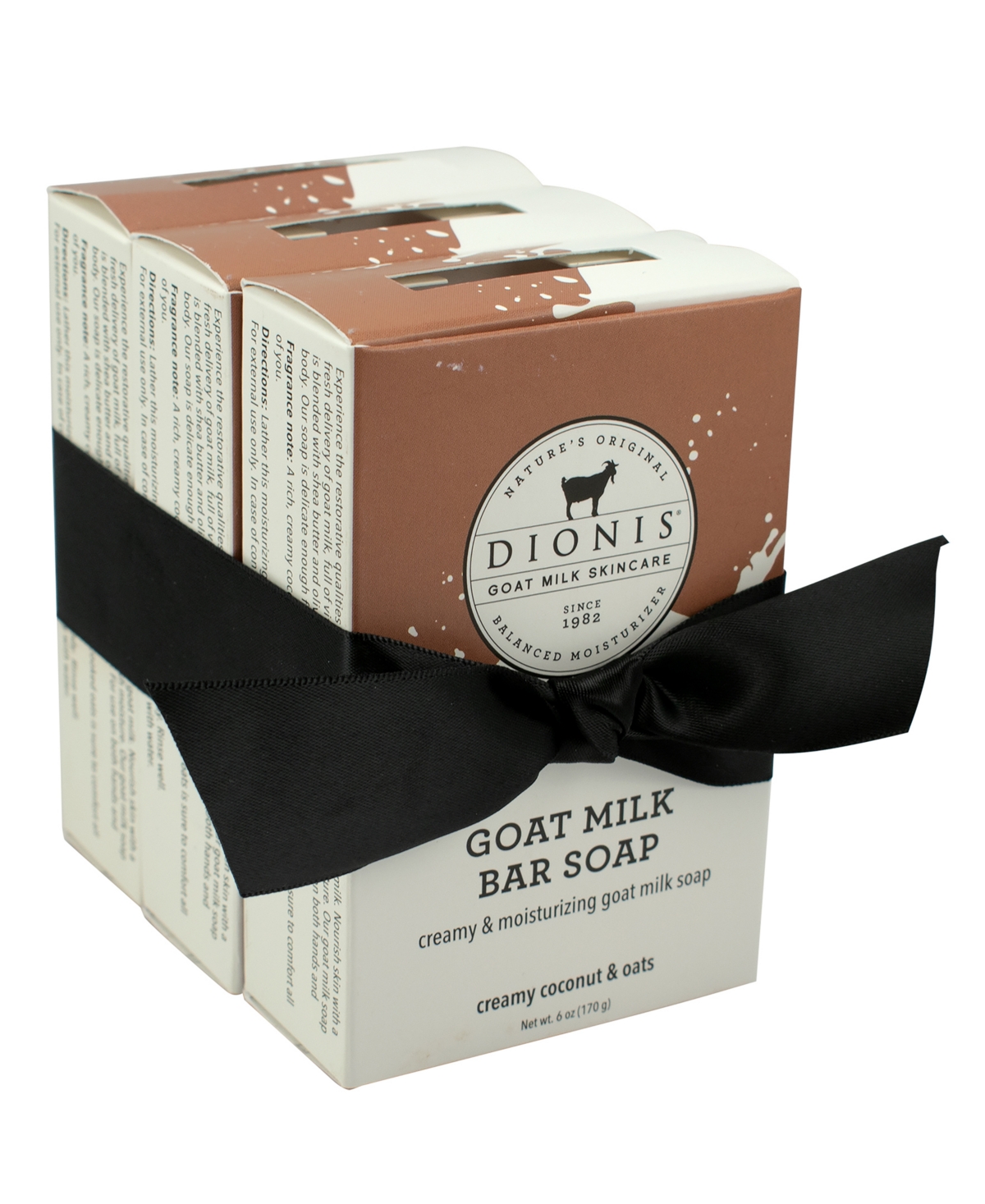 Creamy Coconut Oats Goat Milk Bar Soap Bundle, Pack of 3