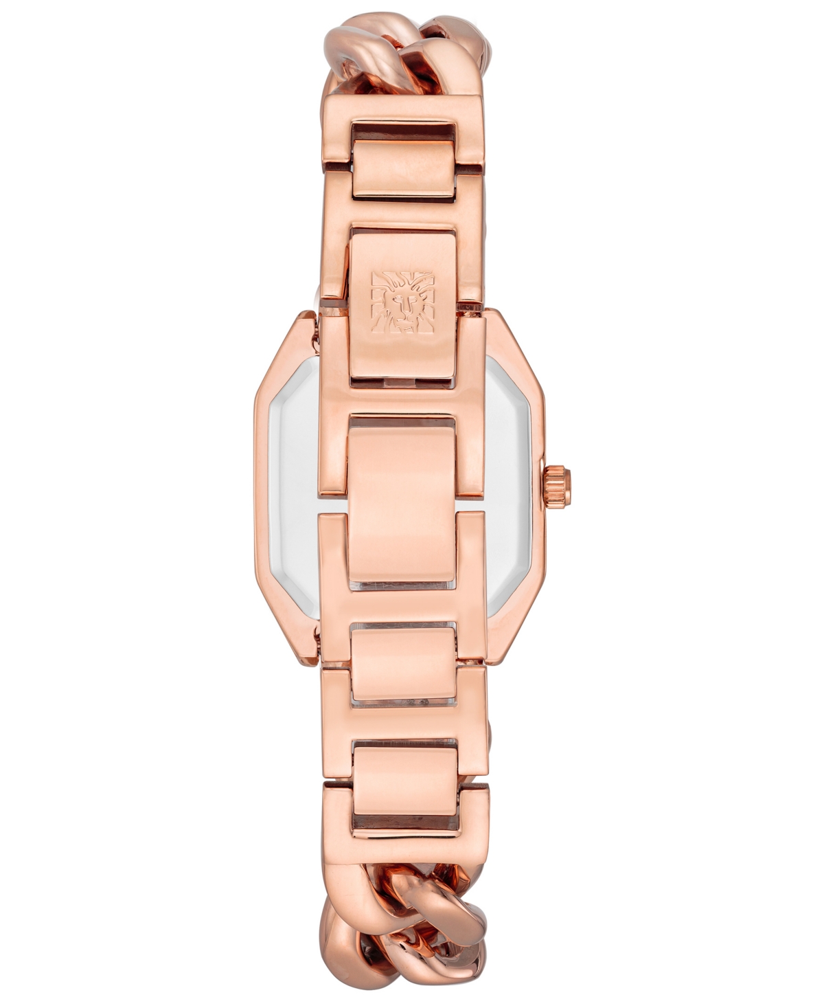 Anne Klein Women's Three-Hand Quartz Rose Gold-Tone Alloy Chain Bracelet Watch, 23mm - Rose Gold-Tone